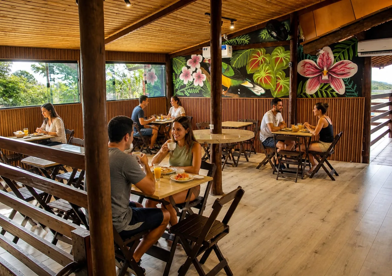 Café da manhã — Pousada Beija-Flor